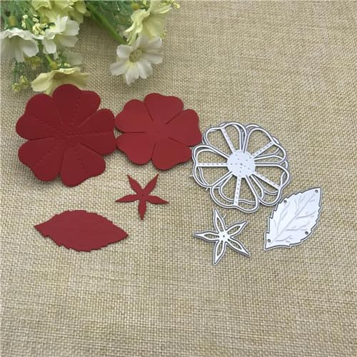 Schablonen zur Kartenherstellung, 12,5 x 8,9 cm, Blumen, Metall, runde Löcher, Etiketten, Etiketten, Scrapbooking, Papierbasteln Schablonen zur Kartenherstellung, 12,5 x 8,9 cm, Blumen, Metall, runde Löcher, Etiketten, Etiketten, Scrapbooking, Papierbasteln von YANCHIPANGHE