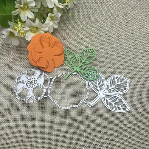 Schablonen zur Kartenherstellung, 15 x 5,2 cm, Motiv: Blumen und Blätter, Metall, rundes Loch, Etiketten, Scrapbooking, Papierbasteln Schablonen zur Kartenherstellung, 15 x 5,2 cm, Motiv: Blumen und Blätter, Metall, rundes Loch, Etiketten, Scrapbooking, Papierbasteln von YANCHIPANGHE