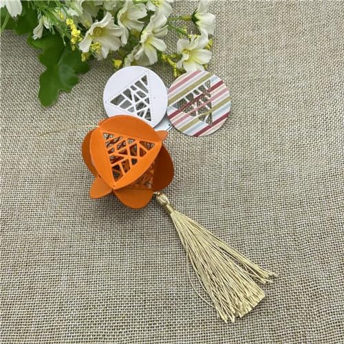 Schablonen zur Kartenherstellung, 4,5 x 4,5 cm, 3D-Blumen-Spitze, Metall-Stanzform, rundes Loch, Etikett, Etikett, Scrapbooking, Papierhandwerk Schablonen zur Kartenherstellung, 4,5 x 4,5 cm, 3D-Blumen-Spitze, Metall-Stanzform, rundes Loch, Etikett, Etikett, Scrapbooking, Papierhandwerk von YANCHIPANGHE