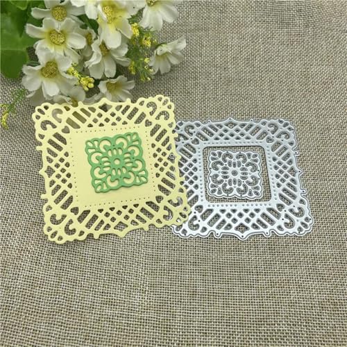 Schablonen zur Kartenherstellung, 8,4 x 8,5 cm, Blumen-Fotorahmen, runde Löcher, Etiketten, Scrapbooking, Papierbasteln Schablonen zur Kartenherstellung, 8,4 x 8,5 cm, Blumen-Fotorahmen, runde Löcher, Etiketten, Scrapbooking, Papierbasteln von YANCHIPANGHE