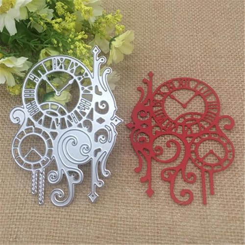 Schablonen zur Kartenherstellung, 8,7 x 11,5 cm, Uhr, Blume, Spitze, Metall, runde Löcher, Etiketten, Etiketten, Scrapbooking, Papierbasteln Schablonen zur Kartenherstellung, 8,7 x 11,5 cm, Uhr, Blume, Spitze, Metall, runde Löcher, Etiketten, Etiketten, Scrapbooking, Papierbasteln von YANCHIPANGHE