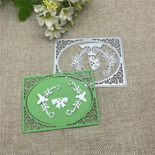 Stanzschablonen für Scrapbooking, 10,3 x 8 cm, hohler Rahmen, Metall-Stanzform, rundes Loch, Etikett, Etikett, Scrapbooking, Papierbasteln Stanzschablonen für Scrapbooking, 10,3 x 8 cm, hohler Rahmen, Metall-Stanzform, rundes Loch, Etikett, Etikett, Scrapbooking, Papierbasteln von YANCHIPANGHE