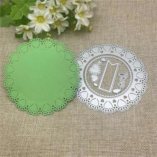 Stanzschablonen für Scrapbooking, 10 x 10 cm, 3D-Herz, Metall-Stanzform, rundes Loch, Etikett, Etikett, Scrapbooking, Papierbasteln Stanzschablonen für Scrapbooking, 10 x 10 cm, 3D-Herz, Metall-Stanzform, rundes Loch, Etikett, Etikett, Scrapbooking, Papierbasteln von YANCHIPANGHE