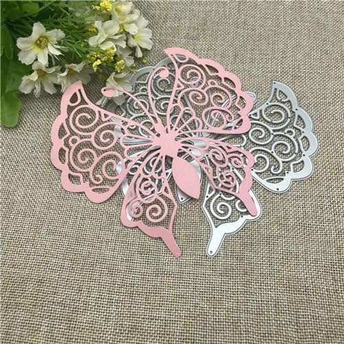 Stanzschablonen für Scrapbooking, 15,2 x 14,1 cm, Schmetterling, Metall, rundes Loch, Etikett, Etikett, Scrapbooking, Papierhandwerk Stanzschablonen für Scrapbooking, 15,2 x 14,1 cm, Schmetterling, Metall, rundes Loch, Etikett, Etikett, Scrapbooking, Papierhandwerk von YANCHIPANGHE