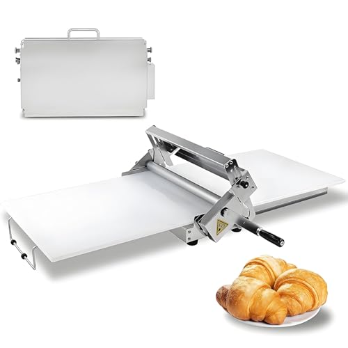 Faltbare Teigrollmaschine, Manuelle Teigausrollmaschine, Kompakte Teigausrollmaschine Für Bäckereipizza, Teigmaschine, 1–17,5 mm/1–27 mm Einstellbare Dicke, Edelstahl,300 Faltbare Teigrollmaschine, Manuelle Teigausrollmaschine, Kompakte Teigausrollmaschine Für Bäckereipizza, Teigmaschine, 1–17,5 mm/1–27 mm Einstellbare Dicke, Edelstahl,300 von YANDDEA