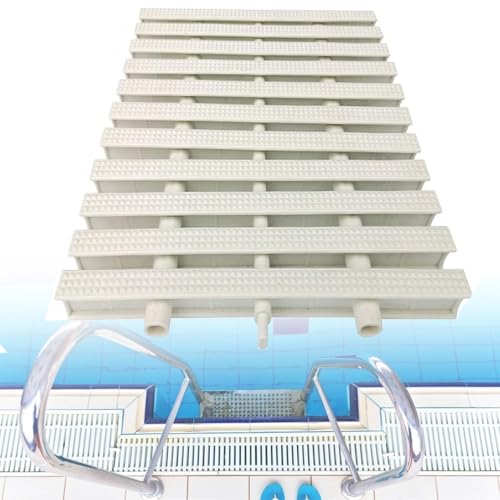 Überlaufgitter für Schwimmbäder, Abflussgitter, Überlaufabdeckung für Schwimmbäder, rechteckiges ABS-Abflussgitter für Einfahrten, Terrassen, Pooldecks, Poolgitter,15x100CM-5Pieces Überlaufgitter für Schwimmbäder, Abflussgitter, Überlaufabdeckung für Schwimmbäder, rechteckiges ABS-Abflussgitter für Einfahrten, Terrassen, Pooldecks, Poolgitter,15x100CM-5Pieces von YANDDEA