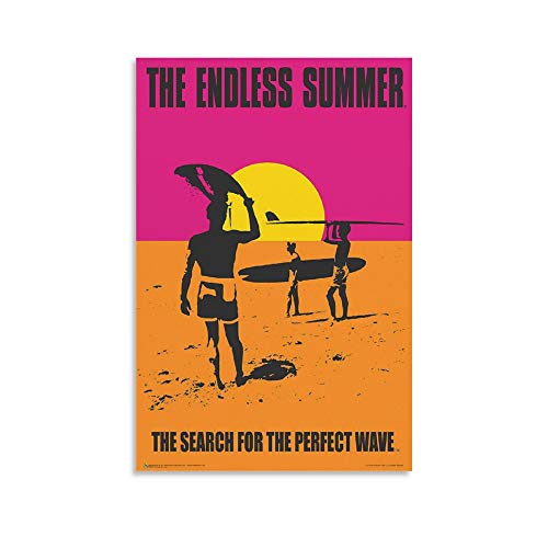 YANDING Filmposter "The Endless Summer", Leinwand-Kunst-Poster und Wand-Kunstdruck, modernes Familienschlafzimmer, 60 x 90 cm von YANDING