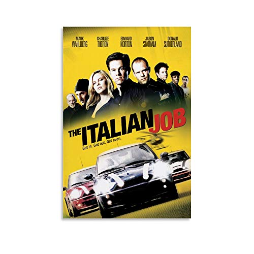 YANDING Filmposter "The Italian Job", auf Leinwand, modernes Design, 60 x 90 cm von YANDING