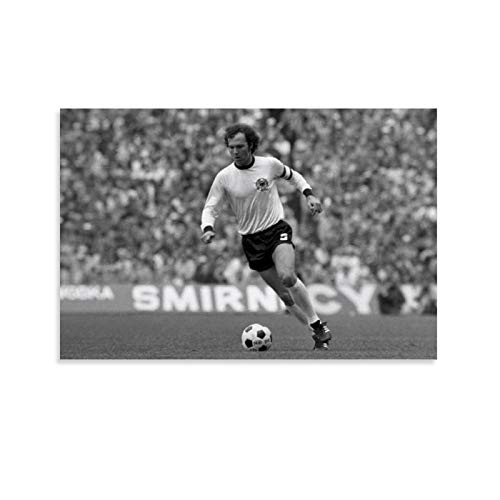 YANDING Franz Beckenbauer Sport-Fußballspieler-Poster, Leinwand-Kunstdruck, modernes Familienschlafzimmer, 60 x 90 cm von YANDING