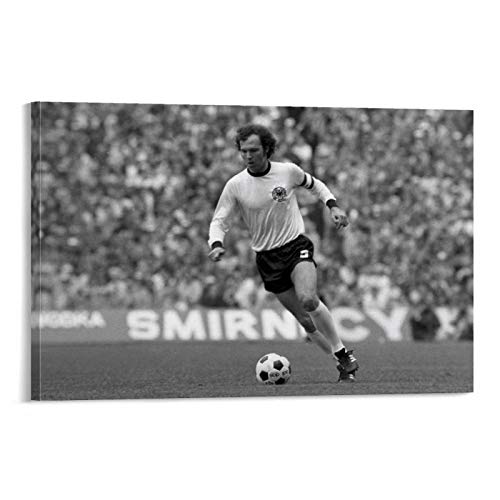 YANDING Franz Beckenbauer Sport-Poster, dekoratives Gemälde, Leinwand, Wandkunst, Wohnzimmer, Poster, Schlafzimmer, Gemälde, 20 x 30 cm von YANDING