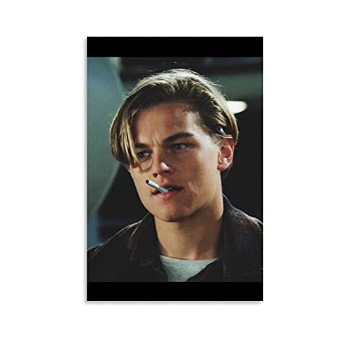 YANDING Leonardo DiCaprio berühmter Schauspieler-Poster, junge Leinwandkunst, Poster und Wandkunst, Bilddruck, modernes Familienschlafzimmer, 50 x 75 cm von YANDING