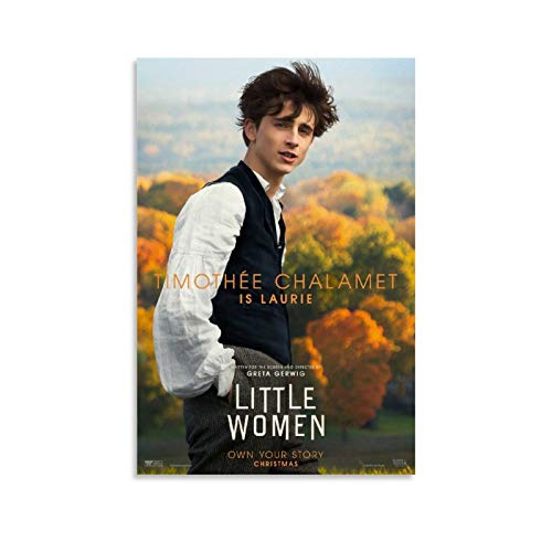 YANDING Little Women Filmposter Timothee Chalamet, dekoratives Gemälde, Leinwand, Wandkunst, Wohnzimmer, Poster, Schlafzimmer, Gemälde, 40 x 60 cm von YANDING