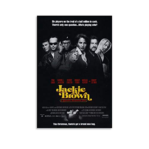 YANDING Quentin Tarantino Serie, Filmposter Jackie Brown, Leinwand-Kunstposter und Wandkunst, Bild, moderner Druck, Schlafzimmer, Dekoration, Poster, 30 x 45 cm von YANDING