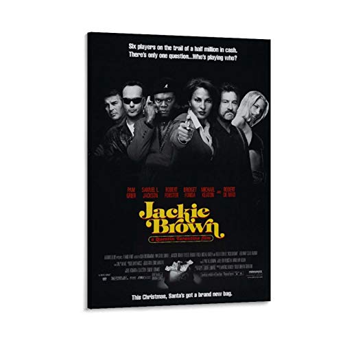 YANDING Quentin Tarantino Serie Filmposter Jackie Brown Poster Dekorative Malerei Leinwand Wandkunst Wohnzimmer Poster Schlafzimmer Gemälde 40 x 60 cm von YANDING