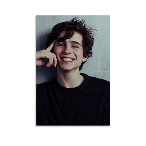 YANDING Timothée Chalamet American Actor Poster Dekorative Malerei Leinwand Wandkunst Wohnzimmer Poster Schlafzimmer Gemälde 30 x 45 cm von YANDING