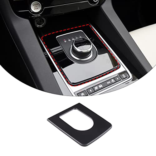 Matte Black Gear Shift Panel Trim Cover for Jaguar F-PACE XE 2016 2017 2018, Gear Shifter Console Anti-Scratch Frame Cover, Interior Protection Decoration Accessories von YANER