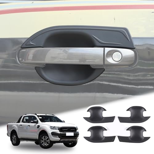 Türgriff-Schüsselabdeckungen Auto Außengriffe Schutz für Ford Ranger Wildtrak und Raptor T6 T7 T8 PX MK1 MK2 MK3 2012-2020 XLT XLS XL Limited 2 von YANER