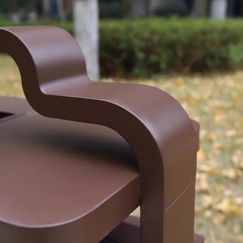YANG11FAN Outdoor Mülleimer Mülleimer im chinesischen Imitationsstil, Mülleimer aus verzinktem Stahlmetall for den gewerblichen Außenbereich Recycling Behälter YANG11FAN Outdoor Mülleimer Mülleimer im chinesischen Imitationsstil, Mülleimer aus verzinktem Stahlmetall for den gewerblichen Außenbereich Recycling Behälter von YANG11FAN