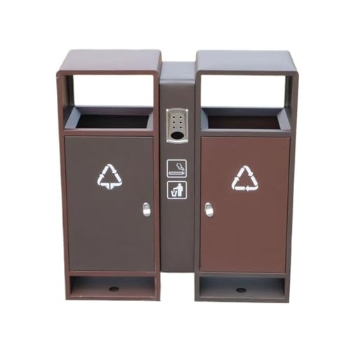 YANG11FAN Abfall & Recycling Kommerzieller Doppelkasten-Metallabfallbehälter for die Straße im Freien aus Edelstahl Terrasse YANG11FAN Abfall & Recycling Kommerzieller Doppelkasten-Metallabfallbehälter for die Straße im Freien aus Edelstahl Terrasse von YANG11FAN