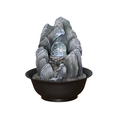 YANG11FAN Tischbrunnen Zirkulation Wasserspiele Fortune Feng Shui Ball Brunnen Kleine Steingarten Büro Desktop Fließendes Wasser Ornamente Zimmerbrunnen YANG11FAN Tischbrunnen Zirkulation Wasserspiele Fortune Feng Shui Ball Brunnen Kleine Steingarten Büro Desktop Fließendes Wasser Ornamente Zimmerbrunnen von YANG11FAN