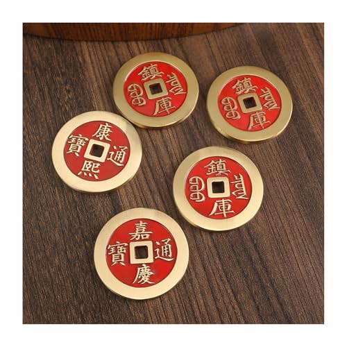 YANGAFJDUA 5 Stücke Feng Shui Geld Glück Chinesische Glücksmünzen, 6cm Chinesische Feng Shui Münzen, 5 Kaiser Messing Münzen, 5 Stile Aus Der Qing-Dynastie Sicher Reichtum Erfolg Viel Glück YANGAFJDUA 5 Stücke Feng Shui Geld Glück Chinesische Glücksmünzen, 6cm Chinesische Feng Shui Münzen, 5 Kaiser Messing Münzen, 5 Stile Aus Der Qing-Dynastie Sicher Reichtum Erfolg Viel Glück von YANGAFJDUA