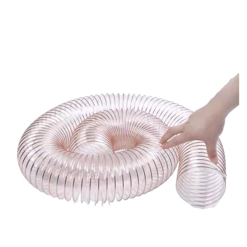 YANGC 1-5 Meter 0,63mm Dicke 38/40/50mm Innendurchmesser Transparentes PU-Rohr Staubabsaugung Vakuum-Abluftschlauch Abluftrohr(1 METER_INNER DIAMETER 38MM) von YANGC