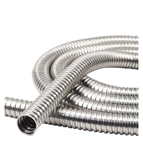 YANGC 1 Meter Innen 6-51mm Edelstahl Metall Gewinde Kabel Schlauch Rohr Flexible Weiche Rohr Hülse Schutz Ersatz Zubehör(Inner Diameter 20MM) von YANGC