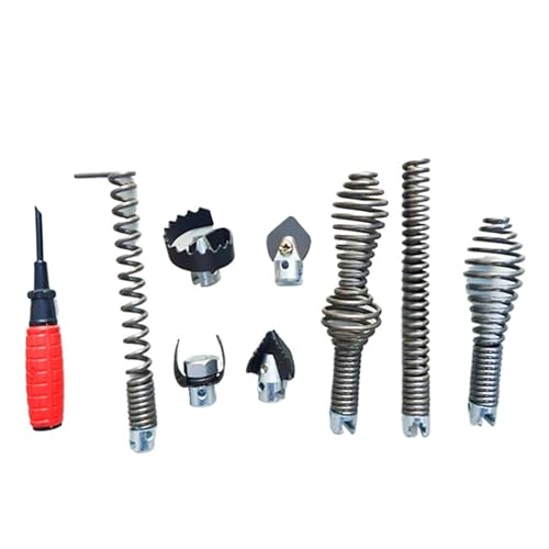 YANGC 10 STÜCKE Dredge Maschine Frühling Dredge Rohr Spezielle Elektrische Bohrer Zubehör Cutter Kopf 16mm Frühling Reinigung Maschine Werkzeug von YANGC