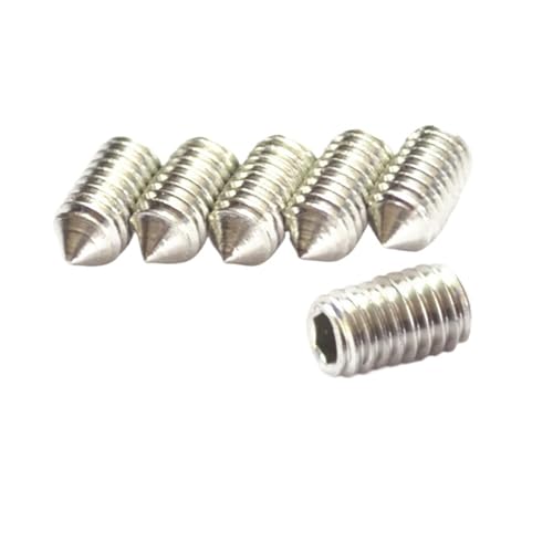 YANGC 10 teile/los Hex Innensechskant-stellschraube Kegelspitze Madenschraube M2 M2.5 M3 M4 M5 M6 M8 M10 M12 304 Edelstahl DIN914(5mm X10pcs,M2) von YANGC