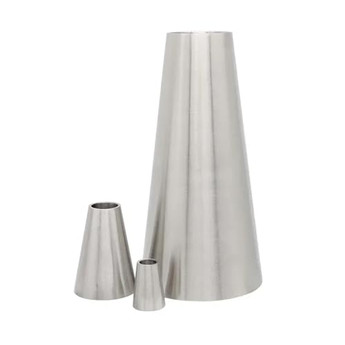 YANGC 12,7–152 mm, 0,5 Zoll – 6 Zoll Rohr-AD, Stumpfschweißreduzierstück, 3A-Standard, SUS 304 316L, Edelstahl-Rohrverschraubung(SUS304,76x51mm L-101.6mm) von YANGC
