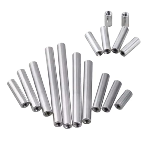 YANGC 2–10 Stück M2 M3 M4 M5 M6 M8 M10 Rundes Innengewinde Aluminium Standoff Spacer Stud verlängern lange Mutter Spalte(22mm,M2xD3.5-10pcs) von YANGC