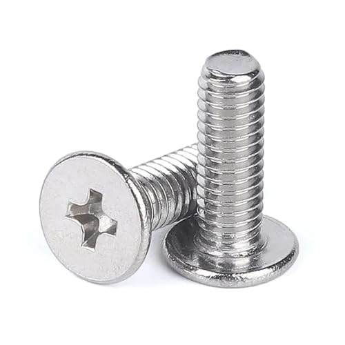 YANGC 304 Edelstahl Computer Laptop Schrauben Schrauben M2.5 M3 Ultra Dünne Flache Kopf Schrauben(M2.5X10X5 100pcs) von YANGC