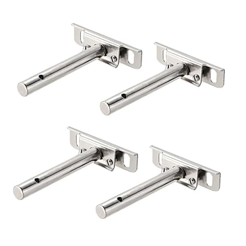 YANGC 4 Stück unsichtbare schwebende Regalhalterungen, verstellbare, schwebende Halterungen for blinde Regale, verdeckte Halterung for die Heimwand(70mm x 14mm x 100mm) von YANGC