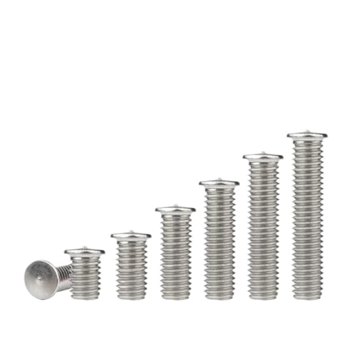 YANGC 5-20 stücke Punktschweißschraube M4 M5 M6 M8 316 Edelstahl Lötpunkt Bolzen Schweißbolzen(M5 25(20pcs)) von YANGC