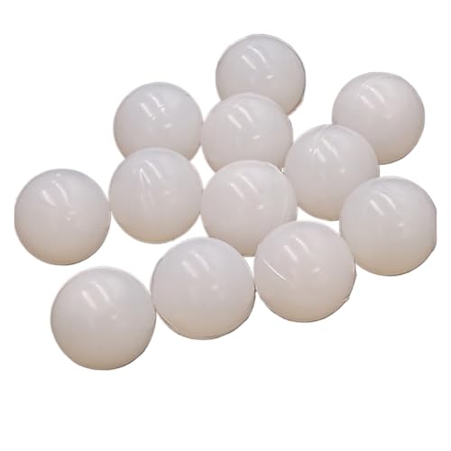 YANGC Durchmesser 2/2,5/3/3,5/4/5/5,5/6/6,5-65 mm, weiß, rund, solide Silikon-Kugeldichtung, industrielle DIY-Teile(100pcs,6.5mm) von YANGC