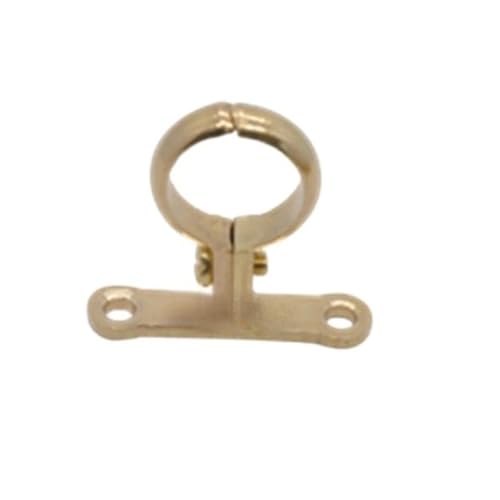 YANGC Fit 15 22 28 35 42 54mm OD Rohr Messing Polieren Rohr Klemme Halterung Clip Unterstützung Aufhänger Feste Sanitär Wasser mit Basis(Fit 35mm OD Tube) von YANGC