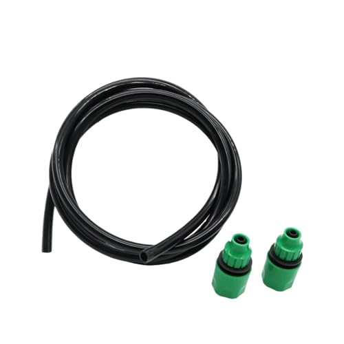YANGC Gartenbewässerung Schwarzer Schlauch Gartenbewässerungsschlauch 8/11 mm Flexibles Wasserrohr 5 m/10 m/20 m 3/8 Zoll Rohr mit Schnellanschluss 1 Set(20m Set) von YANGC