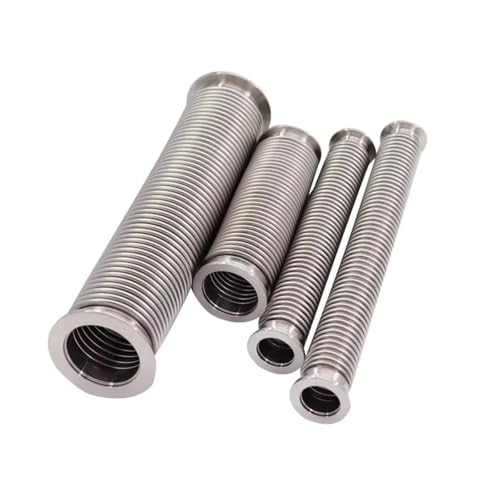 YANGC KF 16 25 40 50 Vakuum Calmp Länge 100-2000mm SUS 304 Edelstahl Sanitär Balg Rohr Schlauch Weiche Flexible rohr Homebrew(KF50,2000MM_BENDABLE COMPRESSED) von YANGC