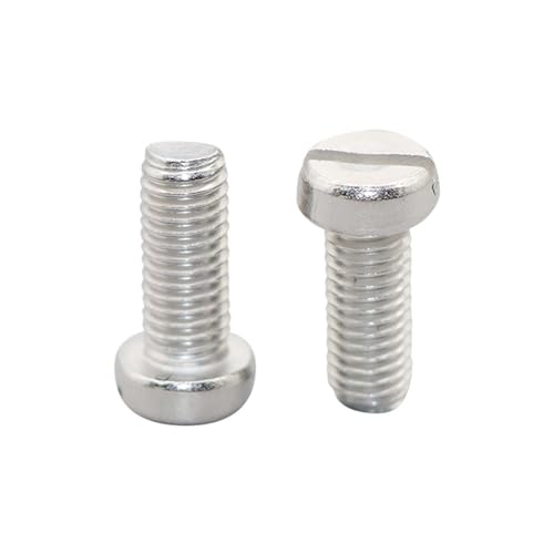 YANGC M1 M1.2 M1.4 M1.6 M2 M2.5 M3 M3.5 DIN84 Edelstahl-Zylinderkopf-Schlitzschraube SS304(M2X10 200PCS) von YANGC