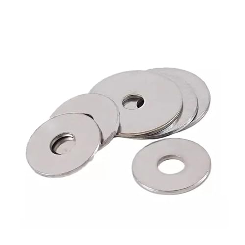 YANGC M10 M12 304 Edelstahl GB96 Extra Große Große Größe Dicke Flache Scheiben Übergroße Einfache Dichtungen Shim(M10x16x1.5 20pcs) von YANGC