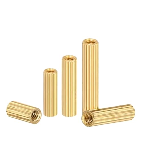 YANGC M2*L Messing Abstandshalter Spacer Runde Weibliche Abstand Schrauben Gewinde(M2x10 (100pcs)) von YANGC