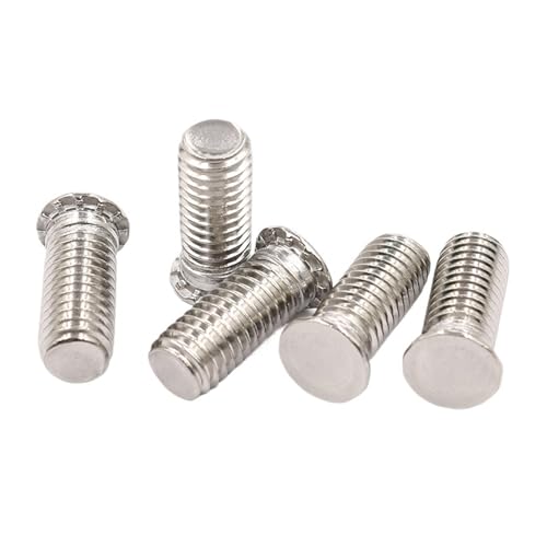 YANGC M2.5 M3 M4 M5 M6 M8 Selbsthaltende Schraubbolzen Drucknietschraube 304 Edelstahl-Bündigkopfbolzen(35mm,M3-(100pcs)) von YANGC