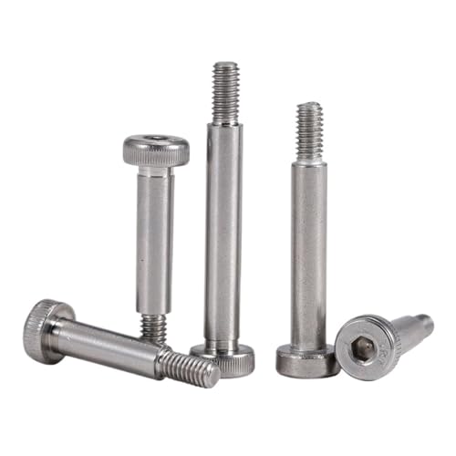 YANGC M3 M4 M5 M6 M8 M10 304 Edelstahl Rändel Sechskant Rollenlager Profil Schulter Schraube Bolzen(80mm,D12-M10(1Pcs)) von YANGC