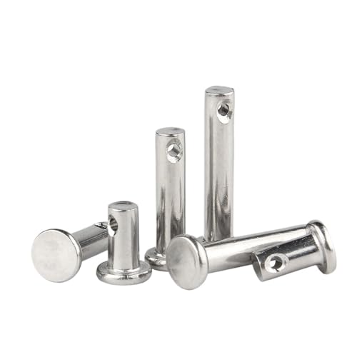 YANGC M3 M4 M5 M6 M8 M10 M12 M14 M16 M20 304 Edelstahl Pin GB882 Flache Kopf Mit Loch Zylindrischen Festen Bit(M12-(1pcs),150mm) von YANGC