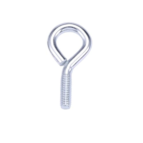 YANGC M3 M4 M5 M6M8M10M12 Verzinkter Stahl/304 A2 Edelstahl Schafösenschraube Geschlossener Haken mit Ringschraube Hebering Ösenschraube(Zinc Plated,M4x10mm-20pcs) von YANGC