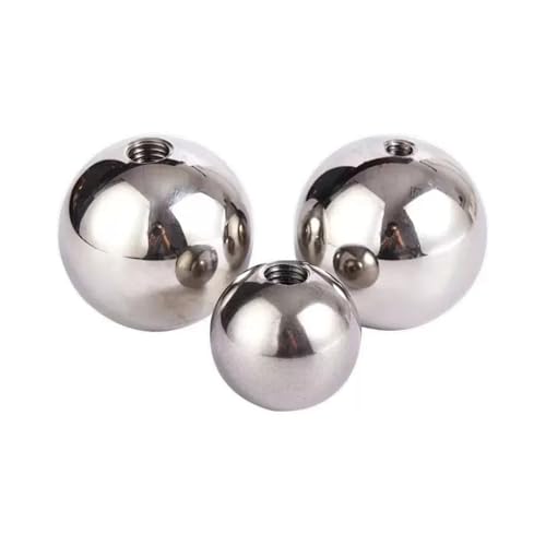 YANGC Metrisches Gewinde 304 Edelstahl Vollgewinde Sacklochkugeln 2,5 mm 2 mm 3 mm Halbes Durchgangsloch M2.5 M2 M3 Mutternkugeln Perlen(9mmx M2 10PCS) von YANGC