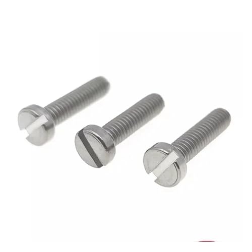 YANGC Reintitan TA2 Zylinderkopfschrauben mit Schlitz M1 M1.2 M1.4 M1.6 M2 M2.5 M3 M4 DIN84 Flachrundkopfschrauben mit Schlitz(M4x14mm 10pcs) von YANGC