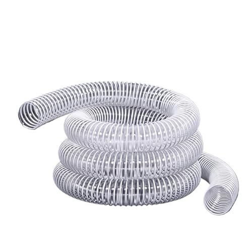 YANGC Transparenter PVC-Kunststoff-Stahldrahtschlauch Industrielle Staubentfernung Saug-Expansionsbalgrohr, 1-10 Meter Innendurchmesser, 30-100 mm(4 Meter,Inner Diameter 40mm) von YANGC