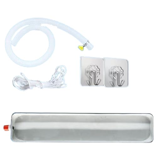 Automatische Auffangwanne, Universal Auffangwanne mit Abflussrohr, ölauffangbehälter für Fenster Klimaanlage und Split-Klimaanlagen mit Wärmepumpen(172X12CM/67.7X4.7IN) von YANGLLYJ