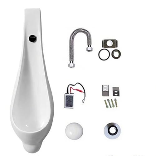 Keramik Urinal, Urinale Auslaufsicher mit Automatischer Sensorik, Löffelform, für Badezimmer, Hotel, Garage, Bar von YANGLLYJ